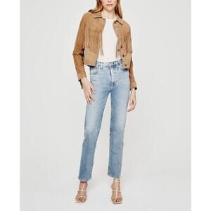 AG Adriano Goldschmeid Alexxis High Rise Vintage Straight Contour360 Jeans Sz 24